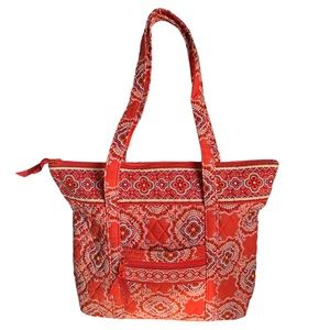 Vera Bradley ‘Paprika’ Shoulder Bag & ID Key Fob Holder Set